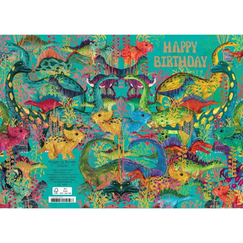 Birthday Card - Mighty Dino