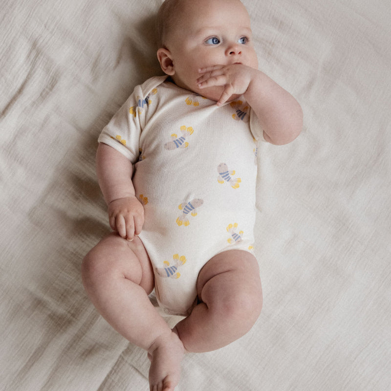 Nature Baby Short Sleeve Bodysuit - Fish Fable