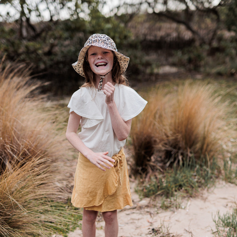 Acorn Wide Brim Hat - Leopard
