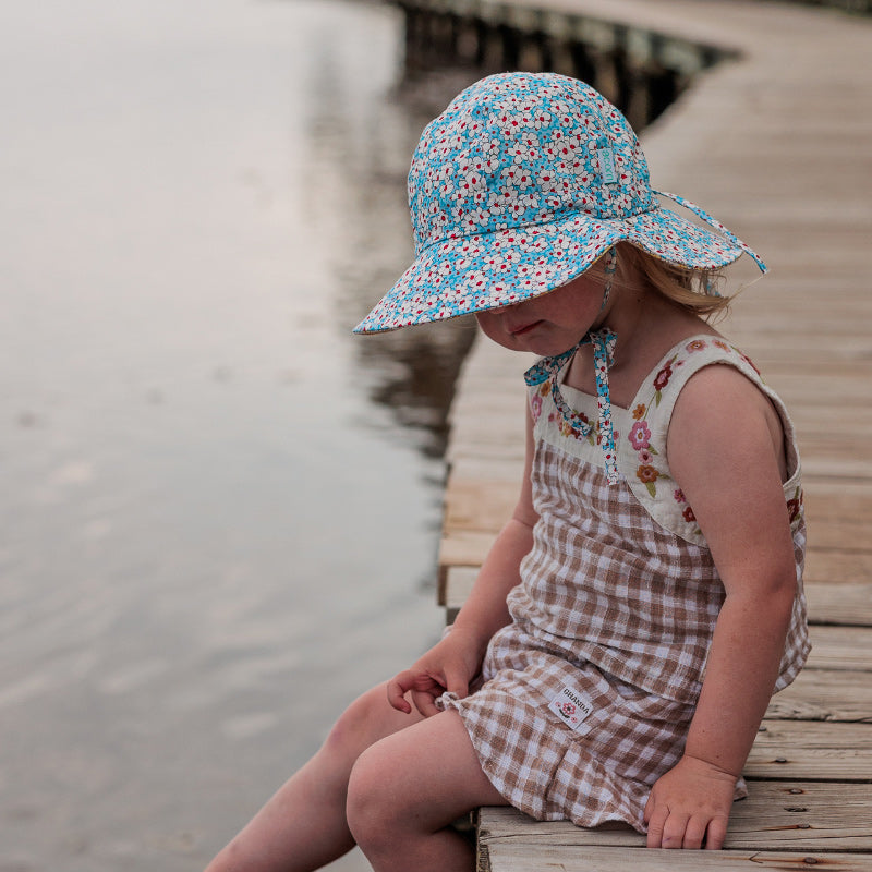 Acorn Wide Brim Hat - Poppie Reversible