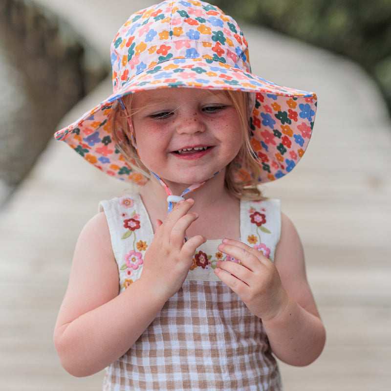 Acorn Wide Brim Hat - Flower Field