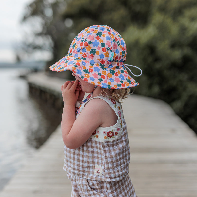 Acorn Wide Brim Hat - Flower Field