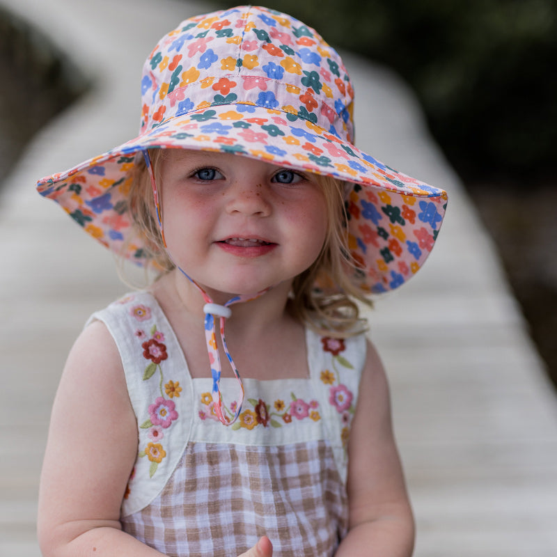 Acorn Wide Brim Hat - Flower Field