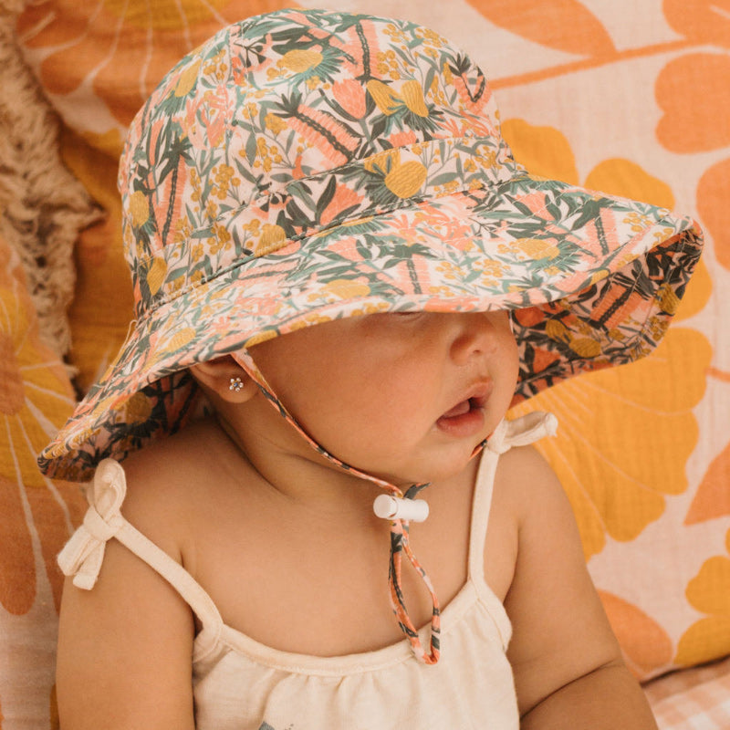Acorn Wide Brim Infant Hat - Native Bloom