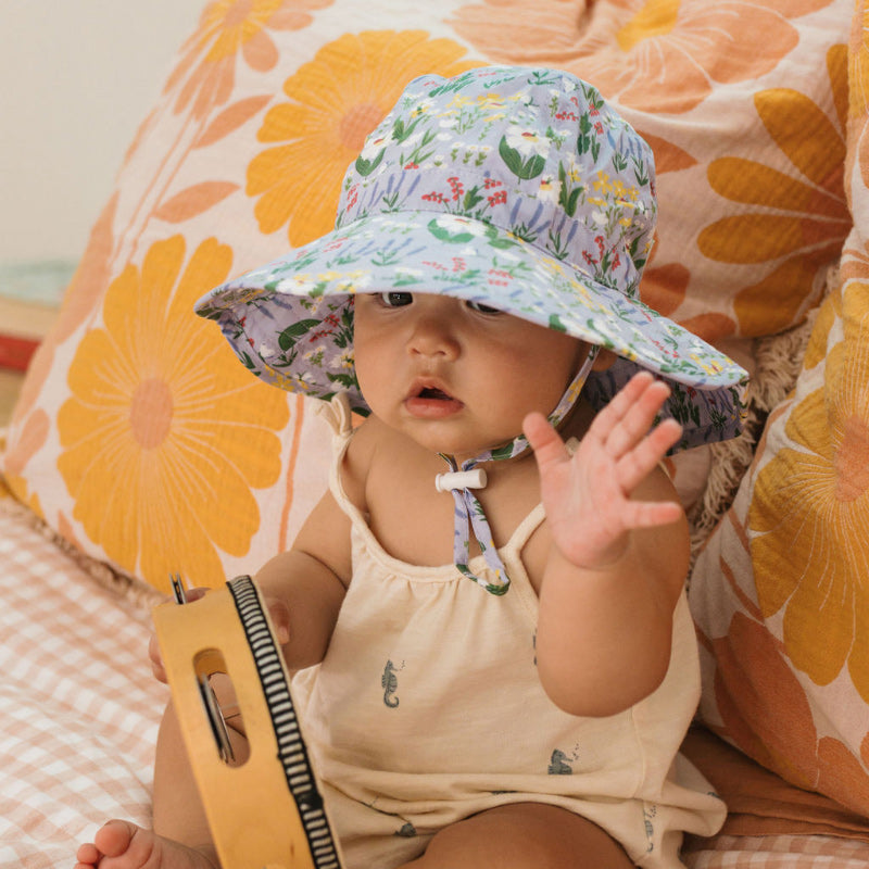 Acorn Wide Brim Infant Hat - Chateau Blooms