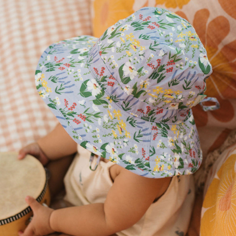 Acorn Wide Brim Infant Hat - Chateau Blooms
