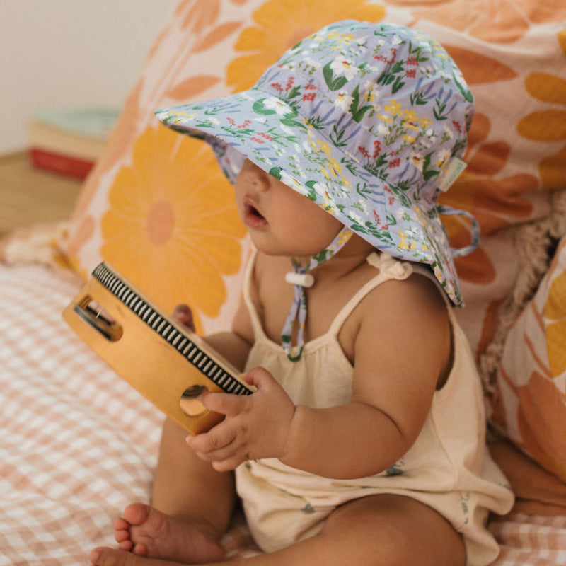 Acorn Wide Brim Infant Hat - Chateau Blooms