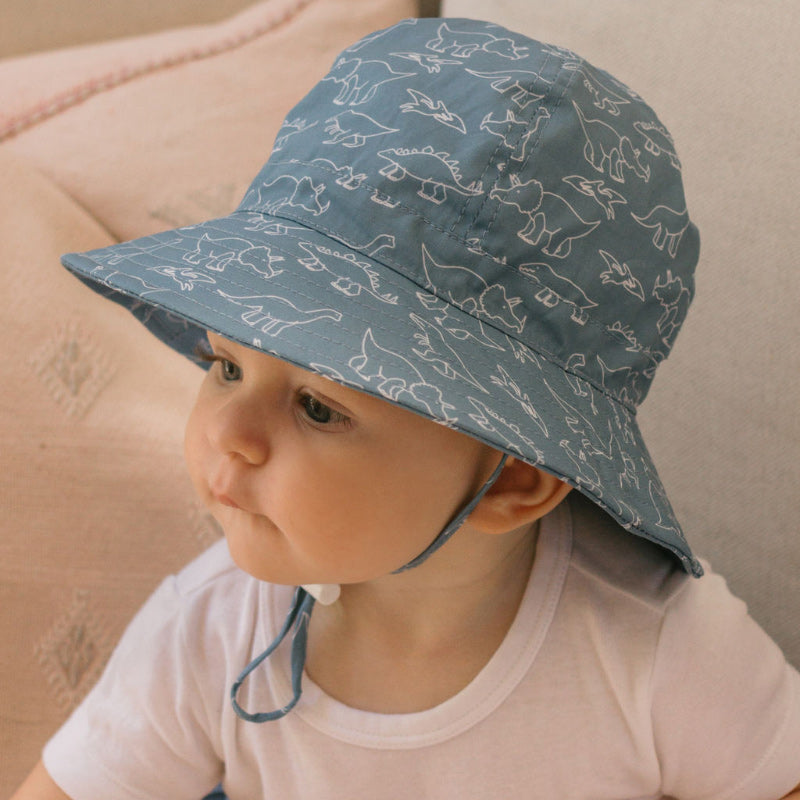 Acorn Wide Brim Infant Hat - Sketch-a-Saurus