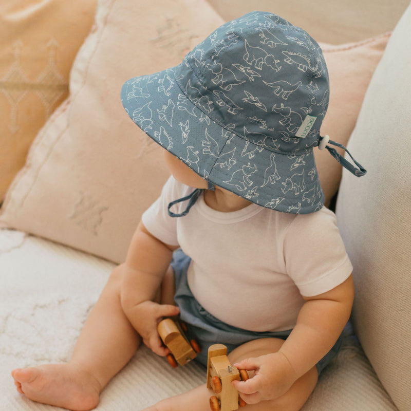 Acorn Wide Brim Infant Hat - Sketch-a-Saurus