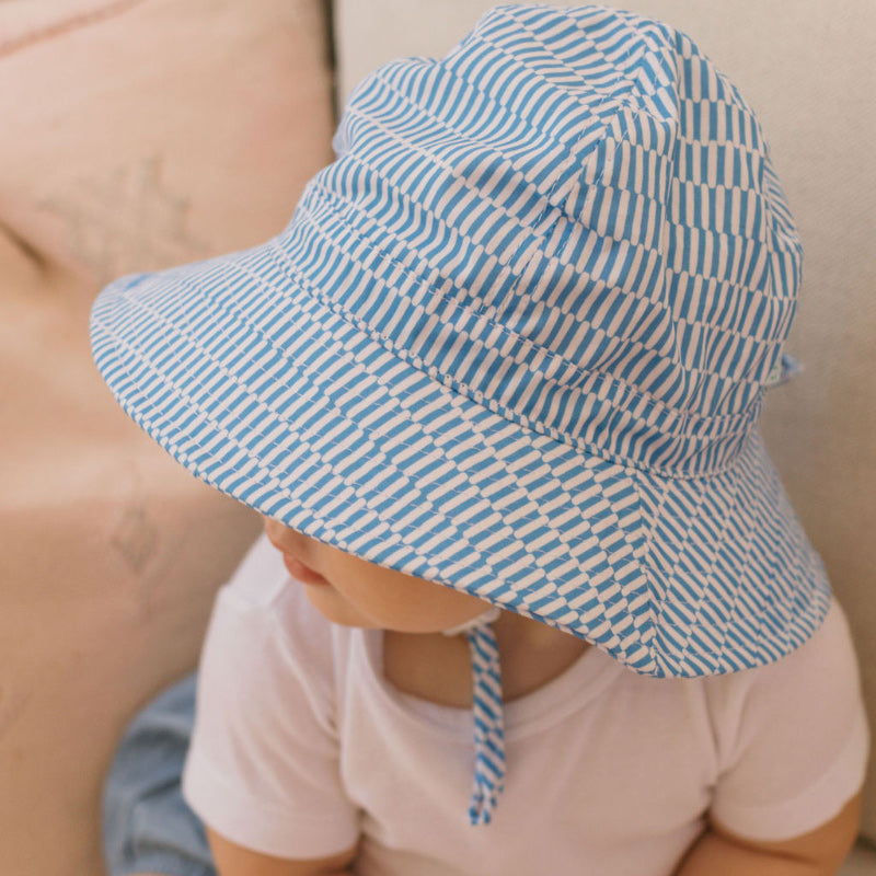 Acorn Wide Brim Infant Hat - Mykonos