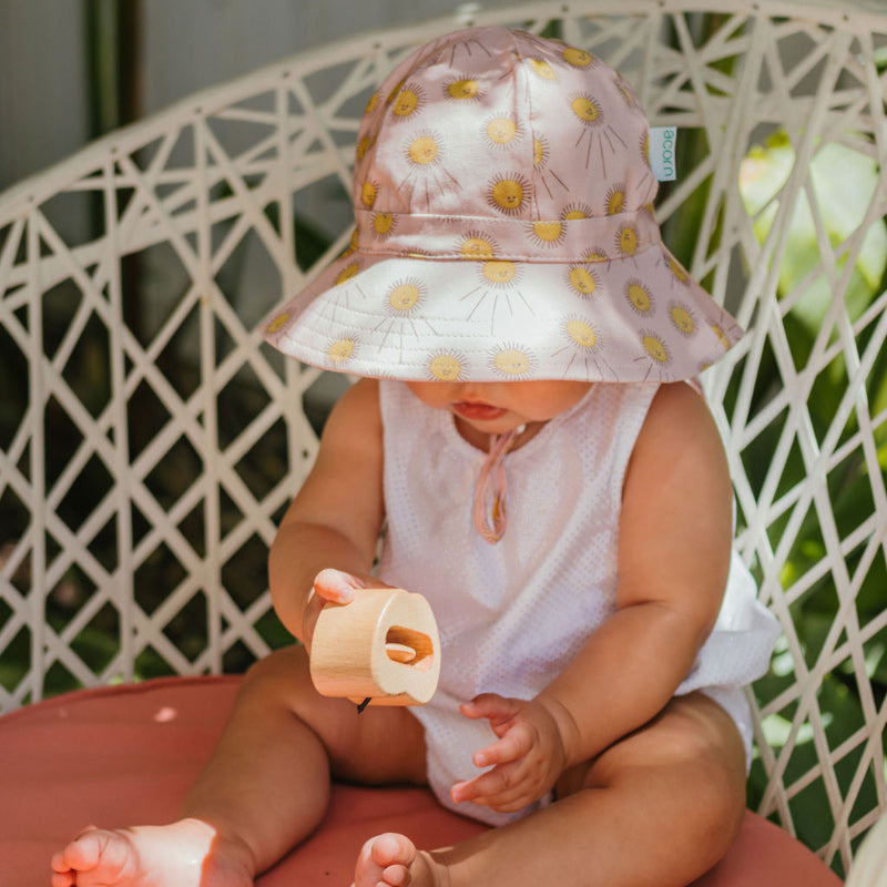 Acorn Stretch Cotton Hat - Sunshine