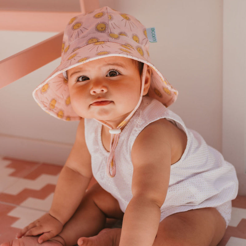 Acorn Stretch Cotton Hat - Sunshine