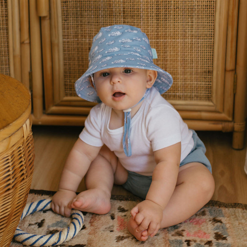 Acorn Stretch Cotton Hat - Clouds