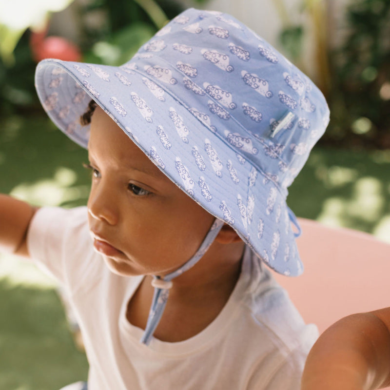 Acorn Stretch Cotton Hat - Clouds