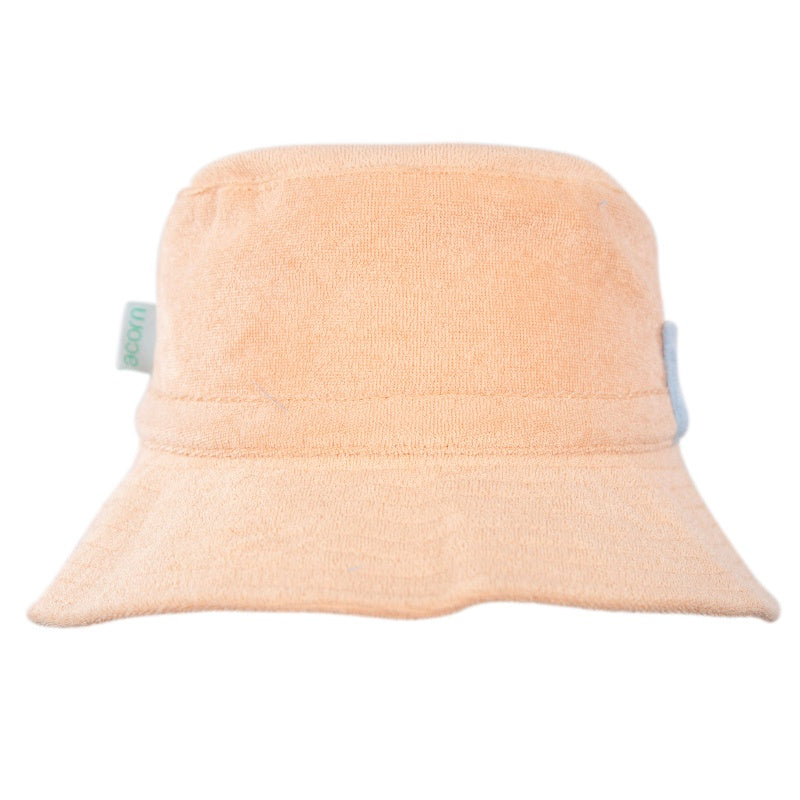 Acorn Terry Towelling Bucket Hat - Peach