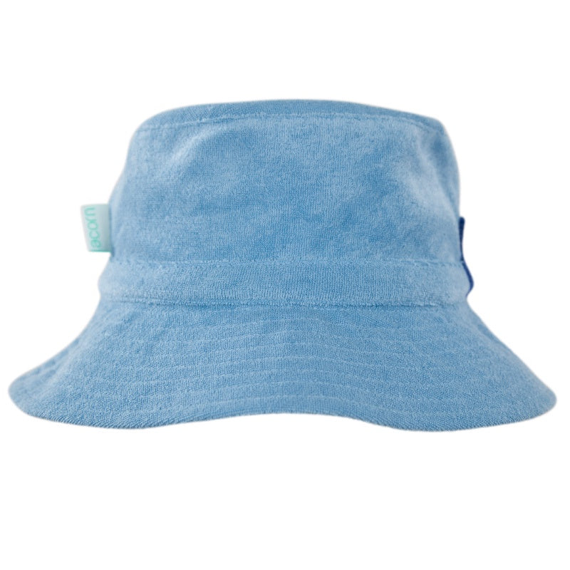 Acorn Terry Towelling Bucket Hat - Light Blue