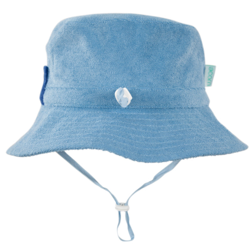 Acorn Terry Towelling Bucket Hat - Light Blue