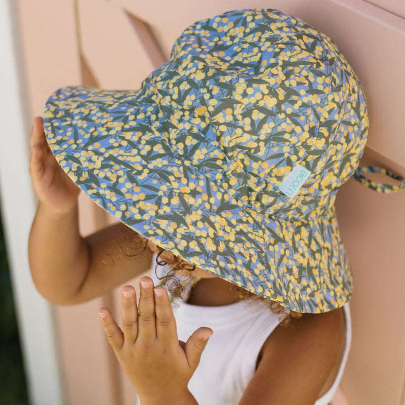 Acorn Wide Brim Hat - Golden Wattle