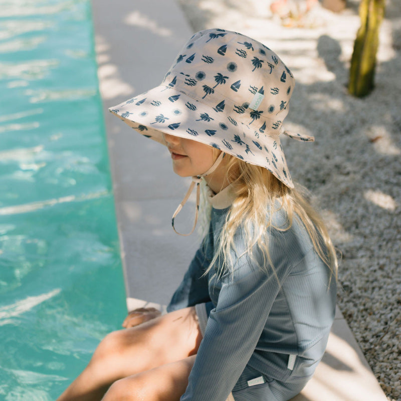 Acorn Wide Brim Hat - Island Breeze