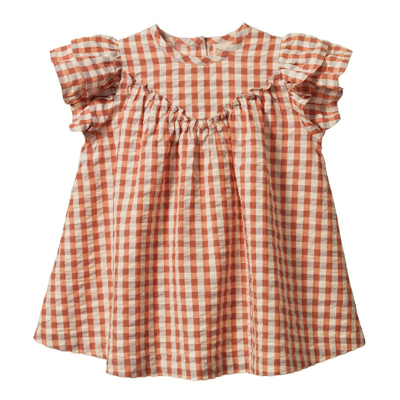 Nature Baby Una Dress - Dandelion Gingham