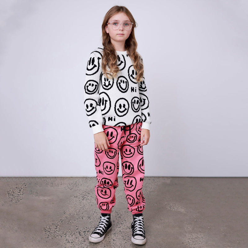 Minti Happy Furry Trackies - Pink