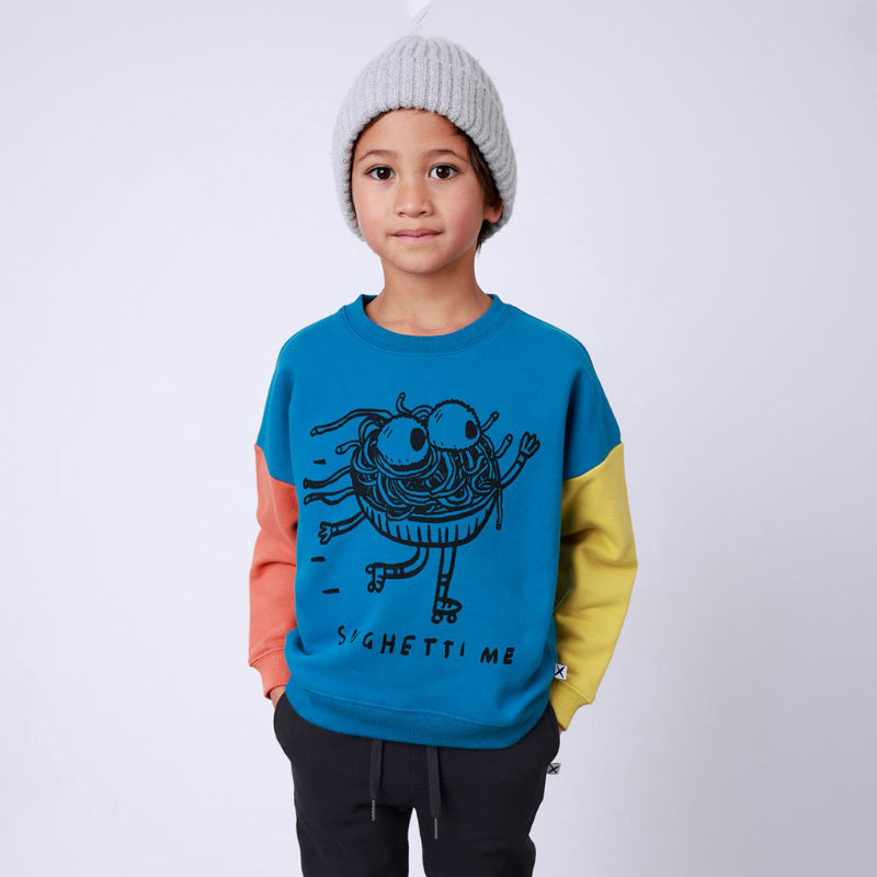 Minti Furry Crew - Spaghetti Me Teal/Orange