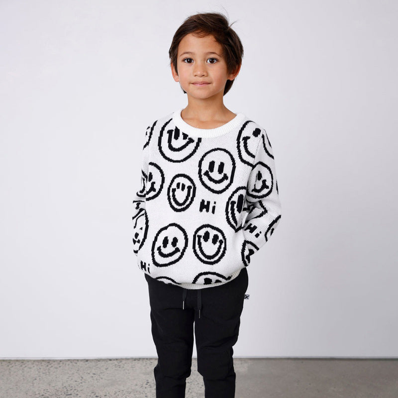 Minti Happy Knit Crew - Cream