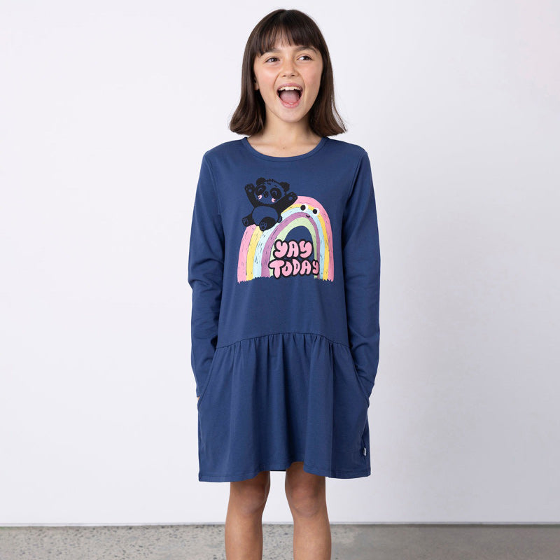 Minti Yay Today Dress - Dark Blue