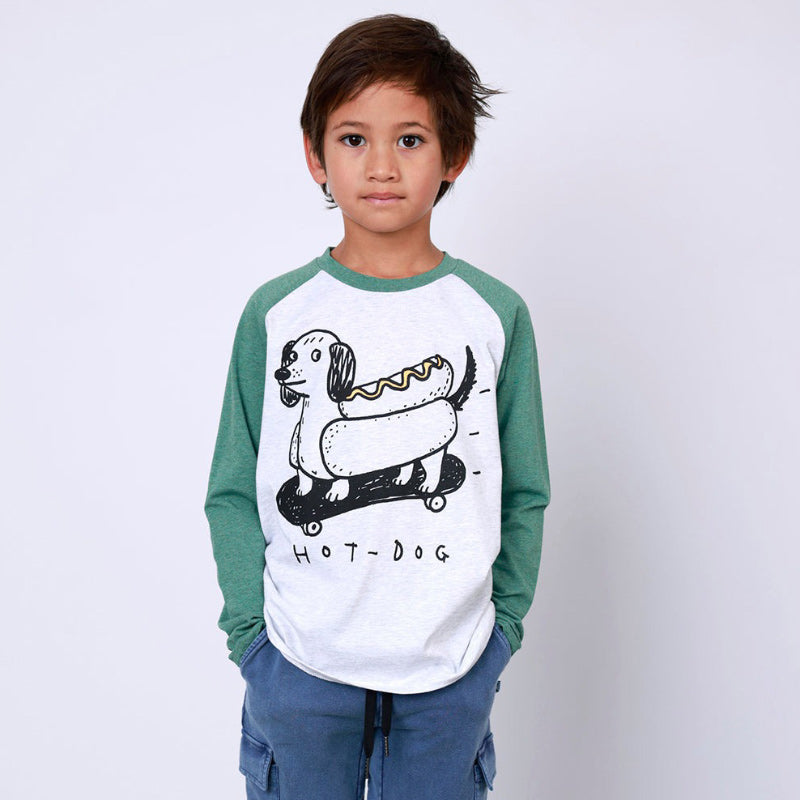 Minti Tee - Hot Dog White/Forest