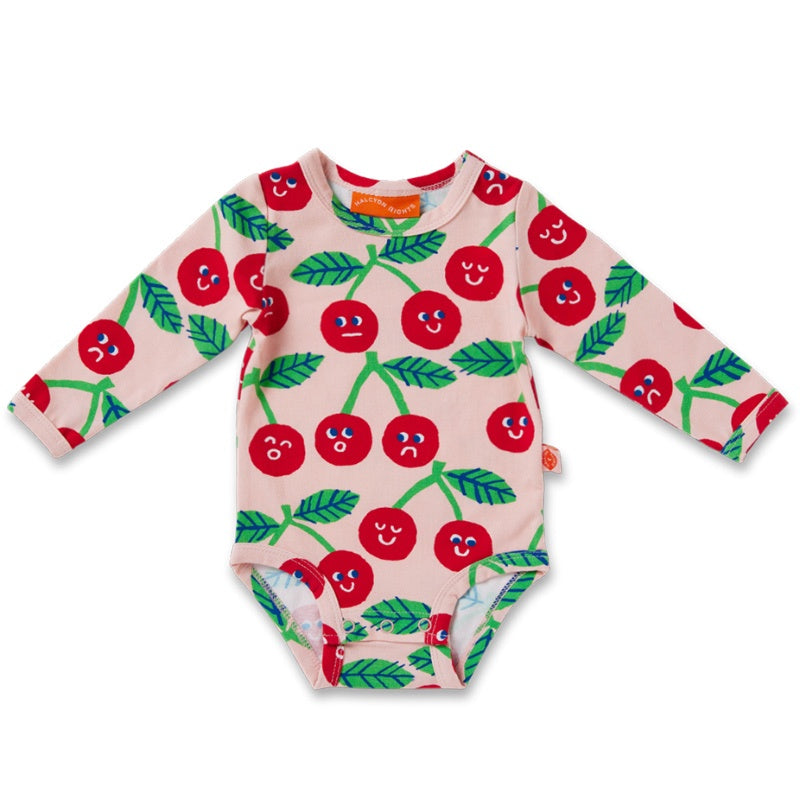 Halcyon Nights LS Bodysuit - Cheeky Cherry