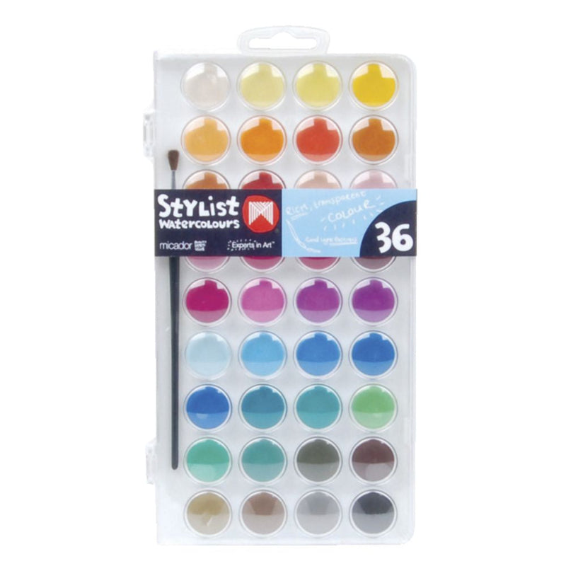 Micador Watercolour Palette Stylist 36Disc