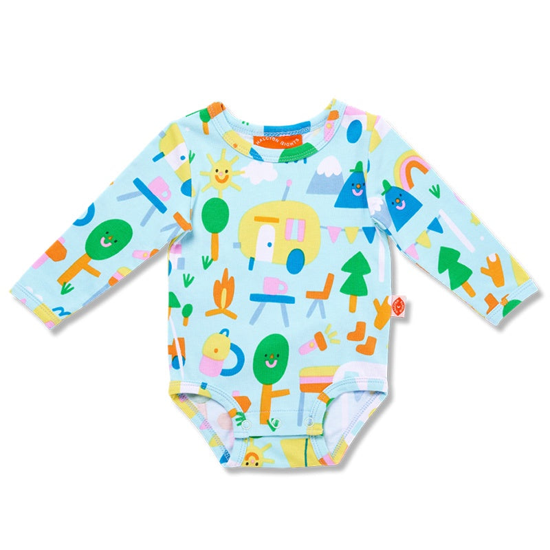 Halcyon Nights LS Bodysuit - Happy Camper