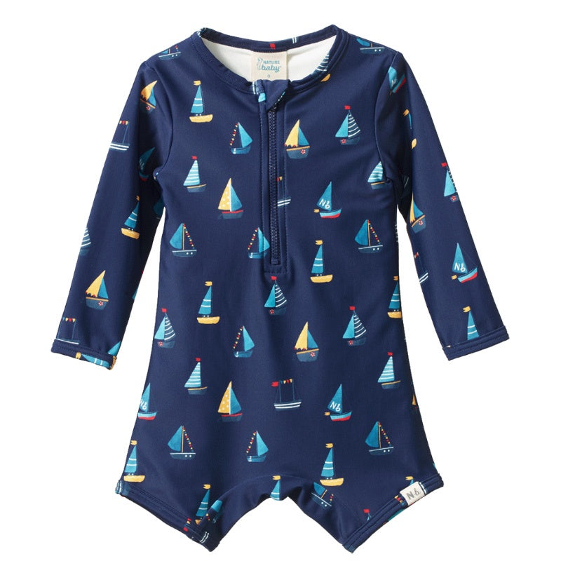 Nature Baby One Piece Bathing Trunks - Regatta Navy
