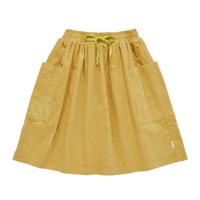 Olive And The Captain Willow Skirt - Dijon Corduroy