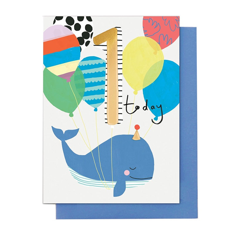 Age 1 Card - Whale