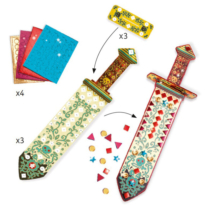 Djeco DIY - Pirate Saber/Metallic Stickers