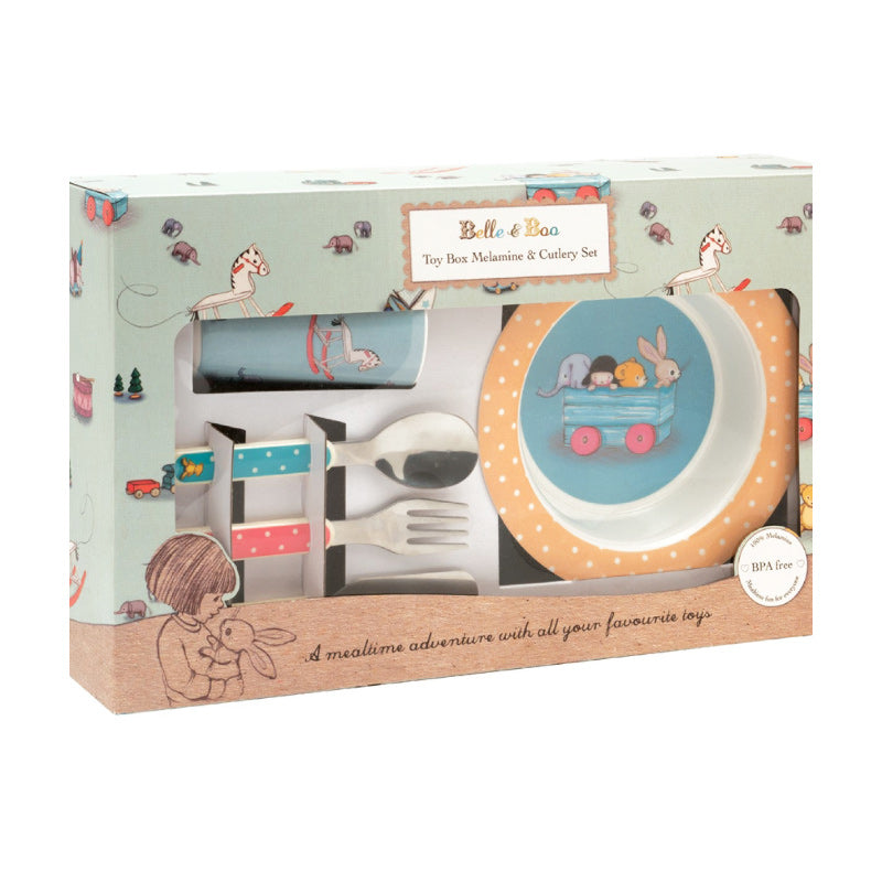 Belle & Boo Melamine & Cutlery set