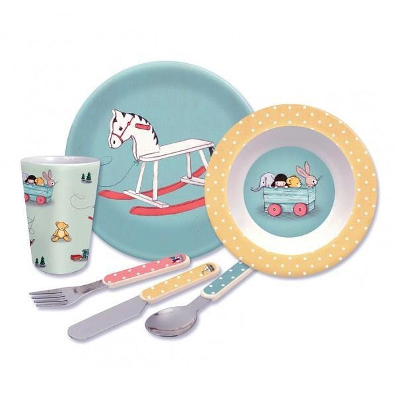 Belle & Boo Melamine & Cutlery set