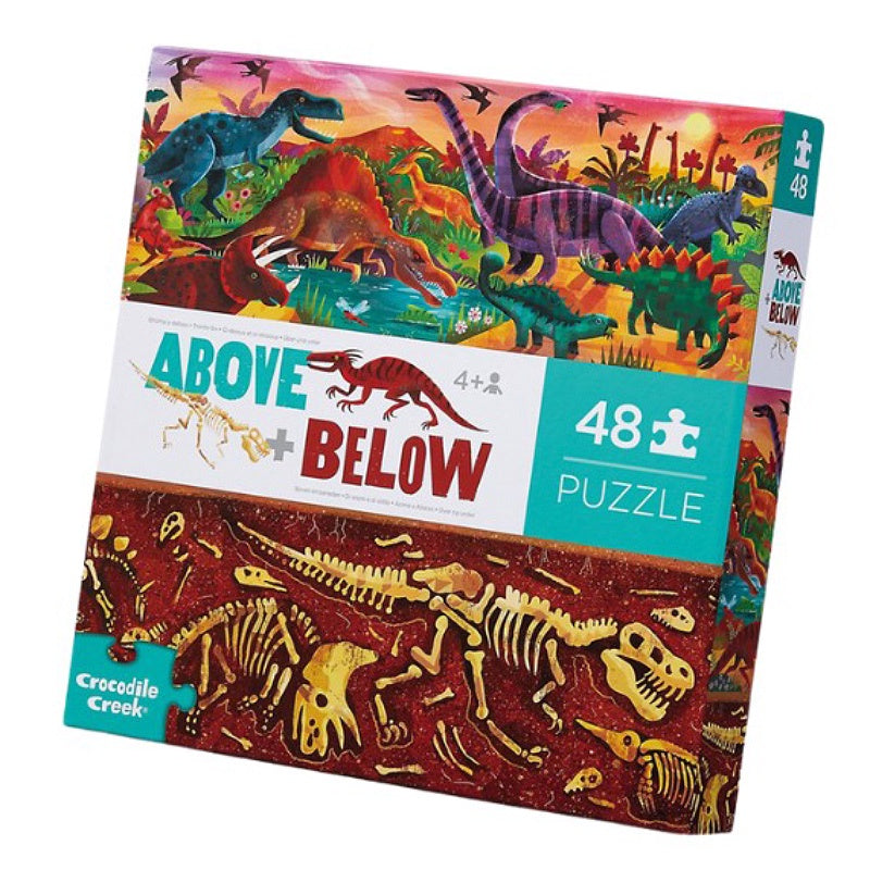 Above & Below Puzzle 48PC - Dinosaur World