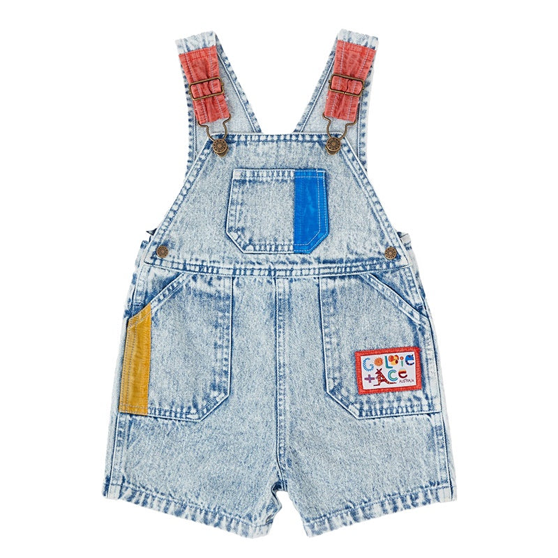 Goldie & Ace Burton Overalls - Colour Pop Denim