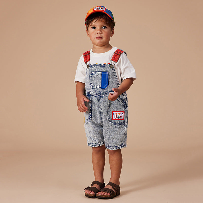 Goldie & Ace Burton Overalls - Colour Pop Denim