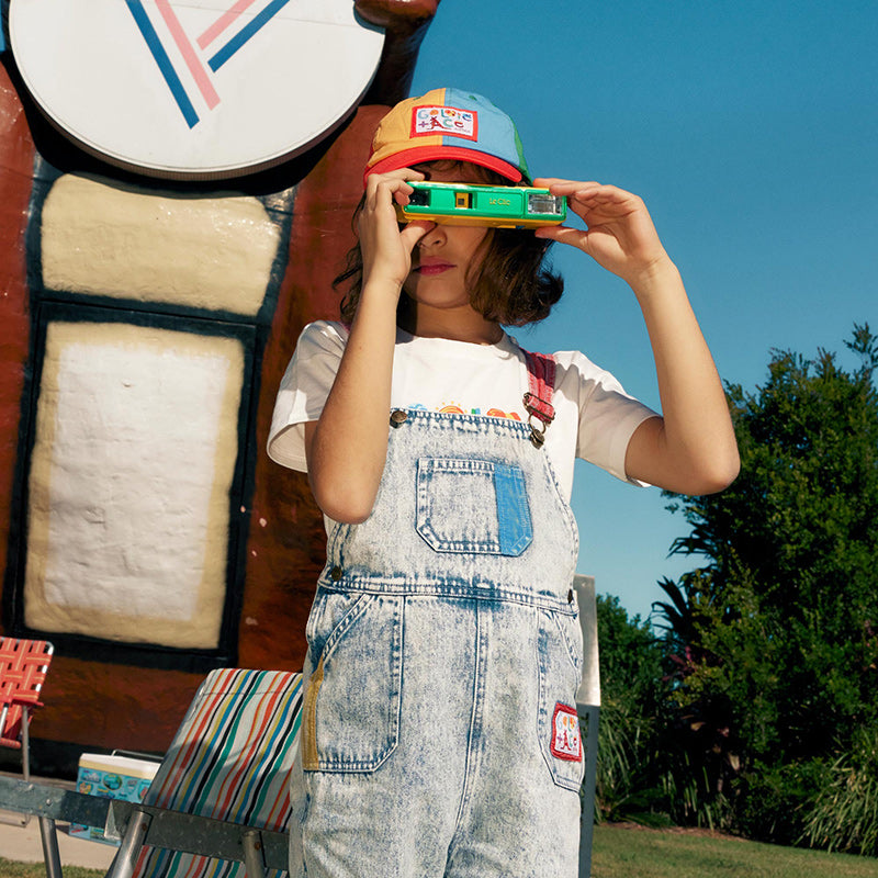 Goldie & Ace Burton Overalls - Colour Pop Denim