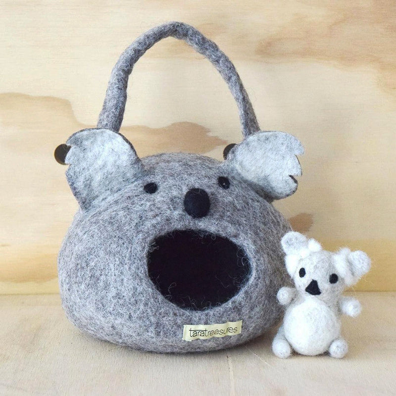 Felt Koala House Bag W/ Koala Toy