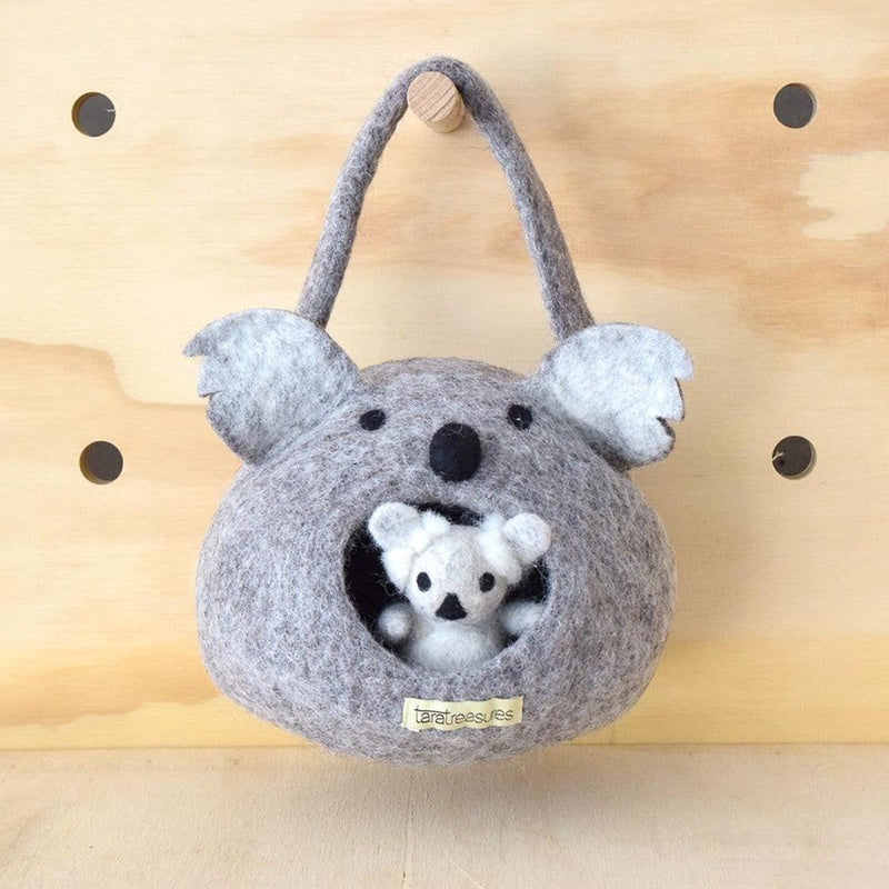 Felt Koala House Bag W/ Koala Toy