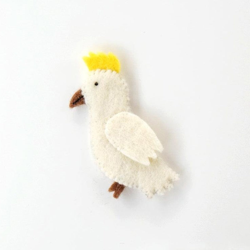 Felt Finger Puppet - Cockatoo