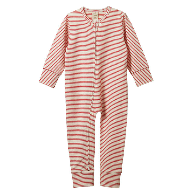 Nature Baby Dreamlands Suit - Red Pinstripe
