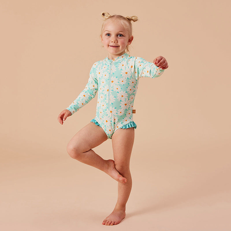 Goldie & Ace LS Swimsuit - Daisy Delight