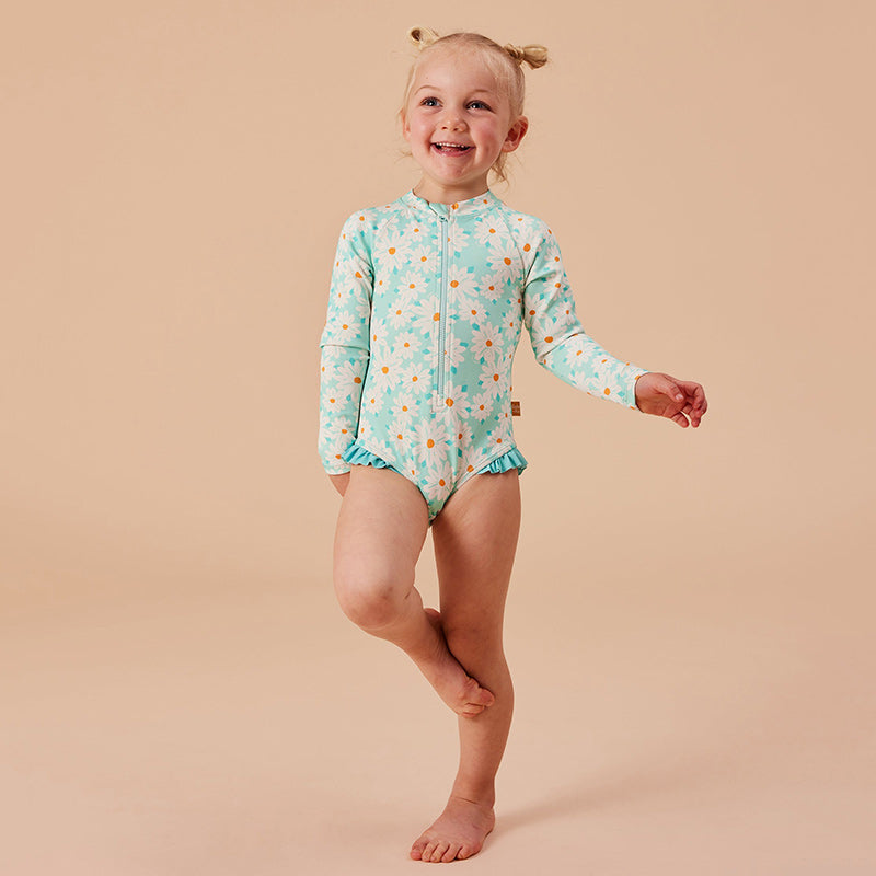 Goldie & Ace LS Swimsuit - Daisy Delight