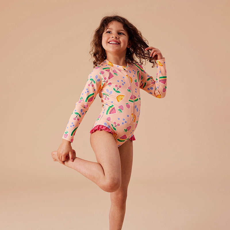 Goldie & Ace LS Swimsuit - Fruit Salad