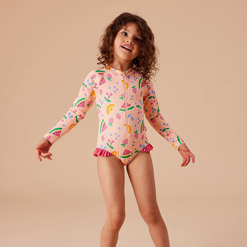 Goldie & Ace LS Swimsuit - Fruit Salad